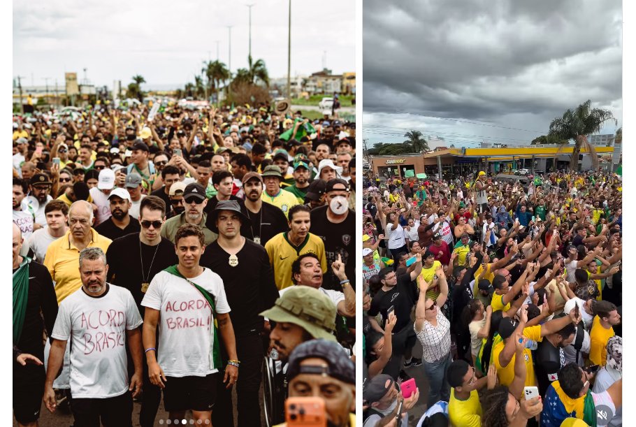 Vítimas seguem internadas após raio atingir ato organizado por Nikolas Ferreira