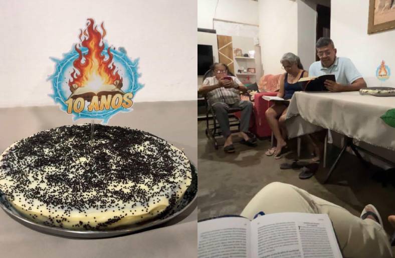 Casal comemora uma década de leitura da Bíblia juntos