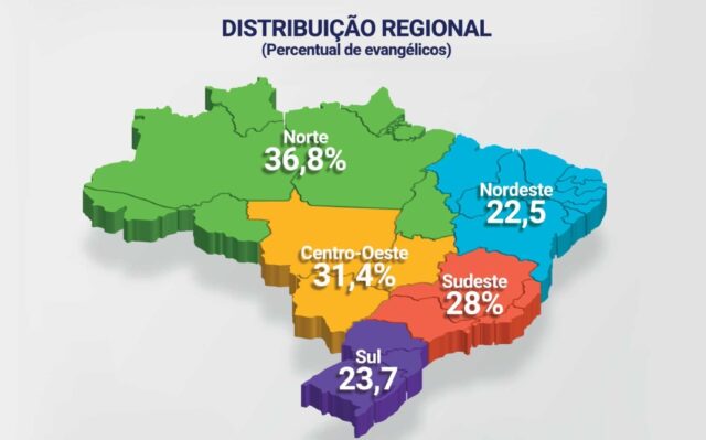 Evangélicos são maioria em mais de 200 municípios brasileiros