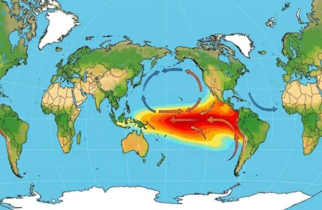 El Niño se intensifica e pode continuar até o fim do ano